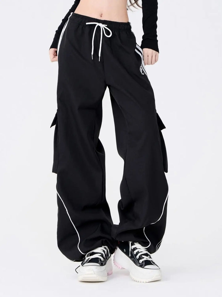 Sylera Wide-Leg Track Pants