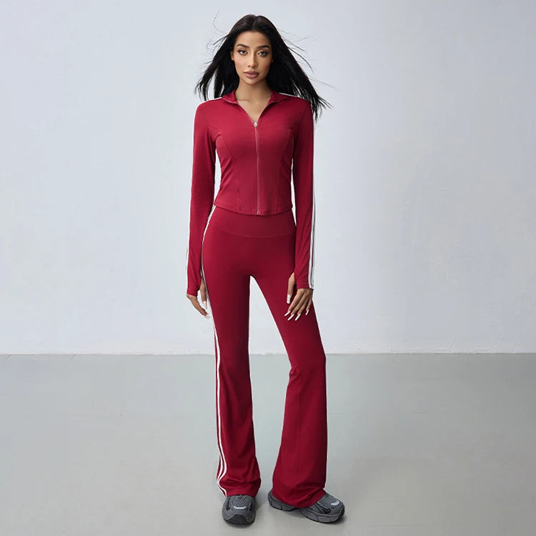 Ivy Sleeve Activewear Zip-Up Top