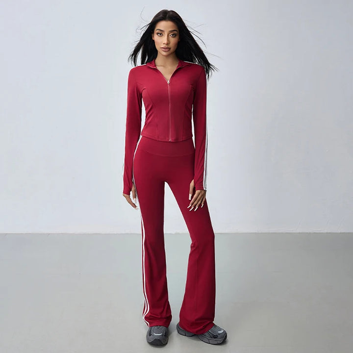 Ivy Sleeve Activewear Zip-Up Top