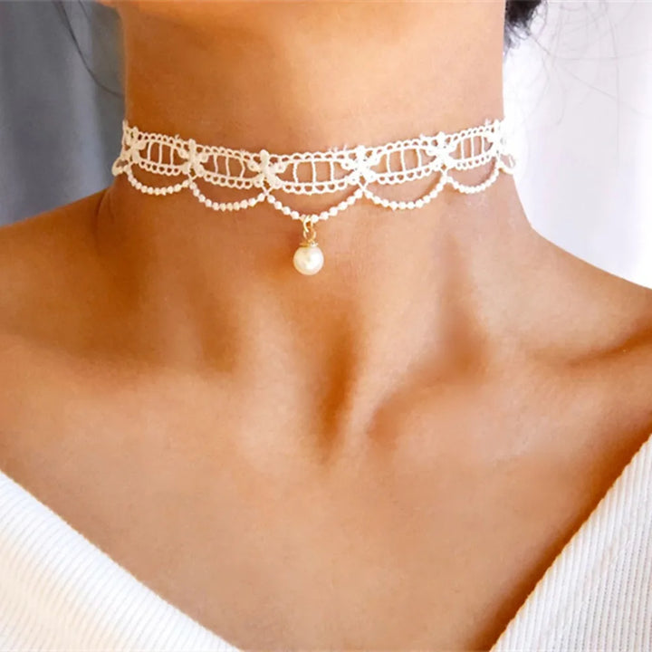 Wednesday Gothic Lace Choker