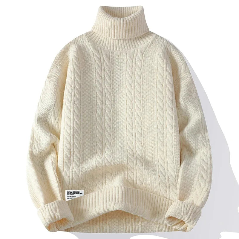 Julien Nord Cable Knit Turtleneck