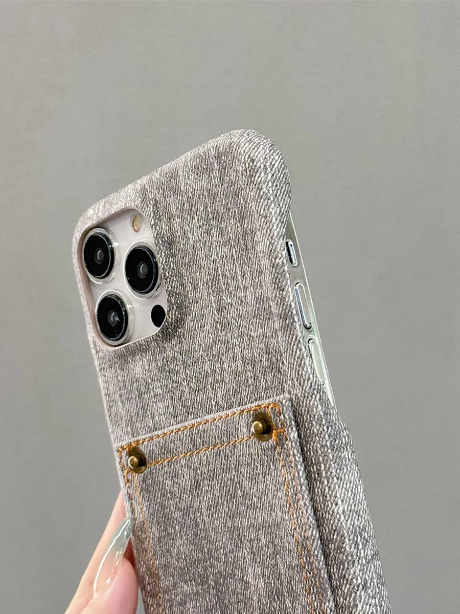 Indigo Denim iPhone Case