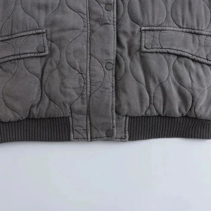 Streetwise Quilted Bomber Jacket