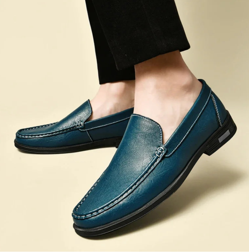 Weston Embossed Leather Loafers