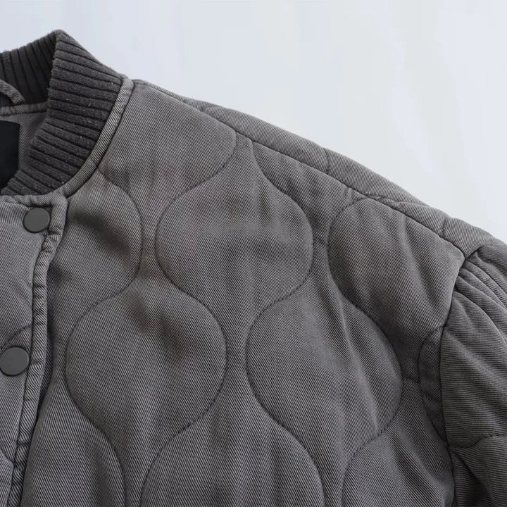 Streetwise Quilted Bomber Jacket