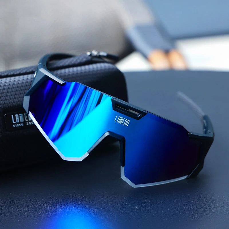 Reflective Aero Cycling Sunglasses