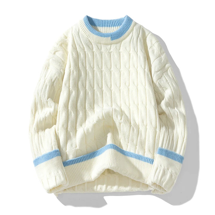 Cascade Cable Knit Sweater Pullover