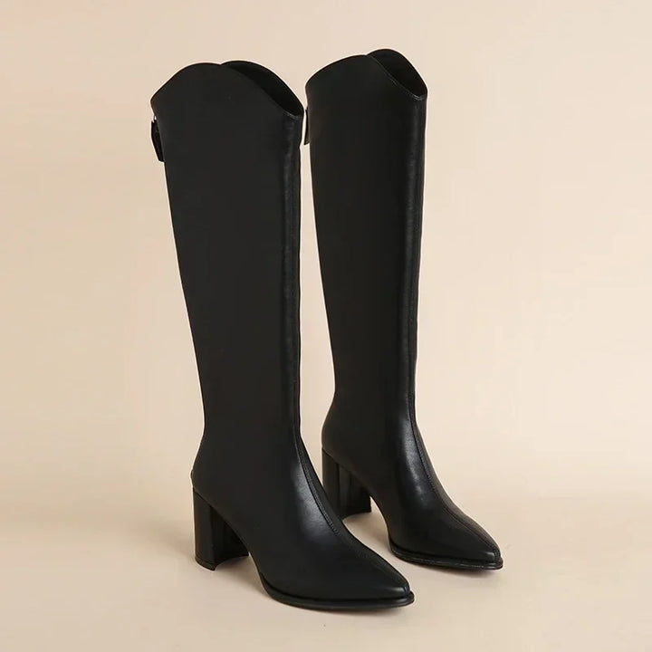 Selene Quilted Knee-High Boots