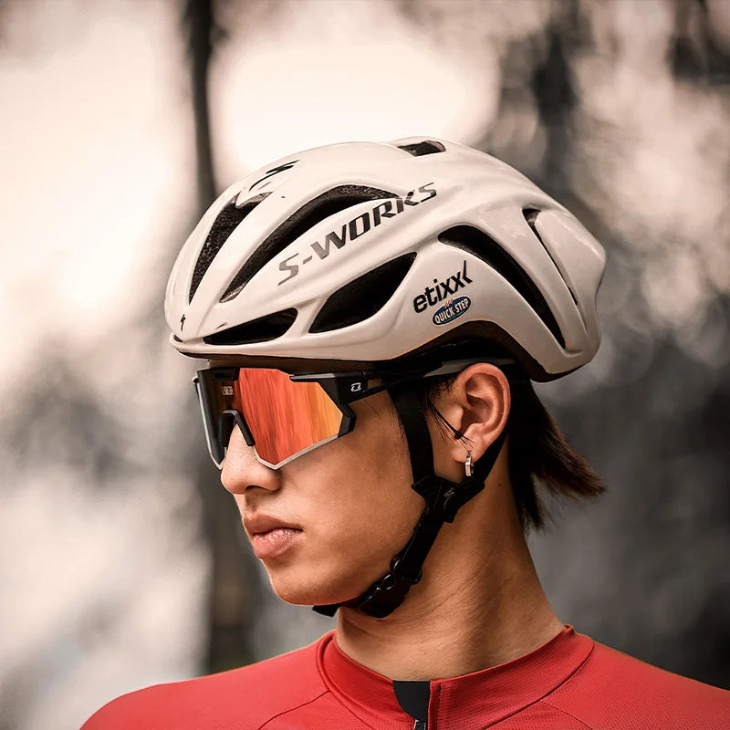 Reflective Aero Cycling Sunglasses