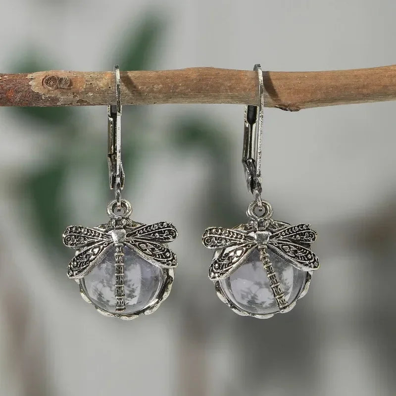 Dragonfly Antique Earrings