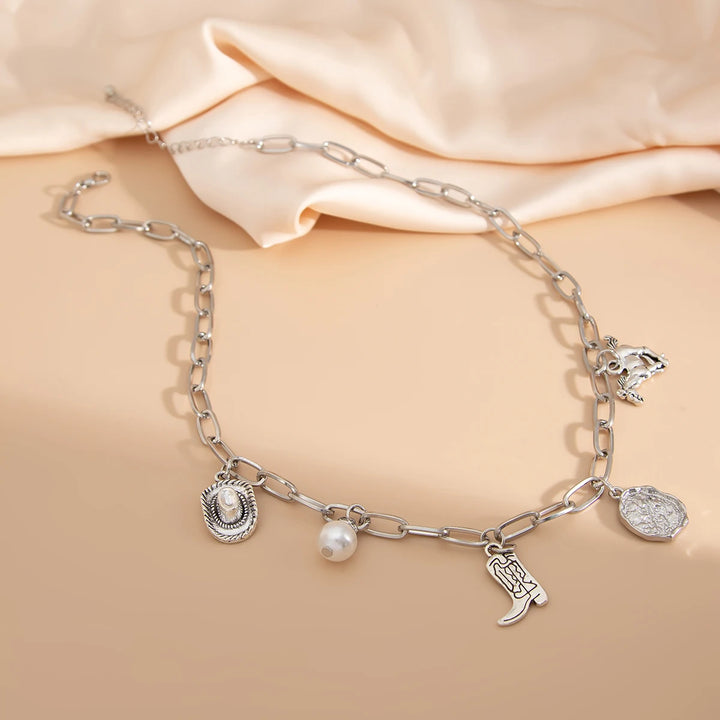 Golden Prairie Charms Choker