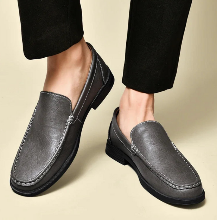 Weston Embossed Leather Loafers