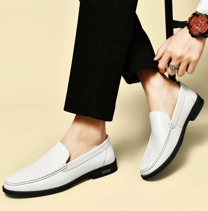 Weston Embossed Leather Loafers