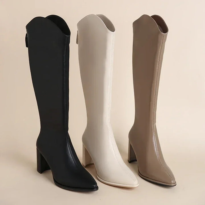 Selene Quilted Knee-High Boots