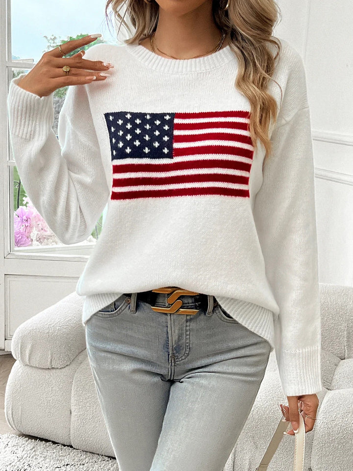 Ellis American Flag Sweater