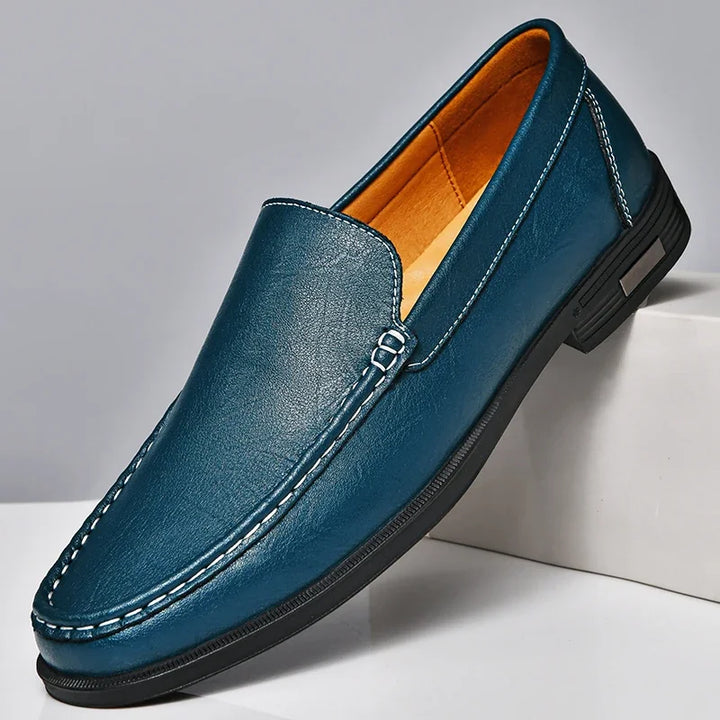 Weston Embossed Leather Loafers