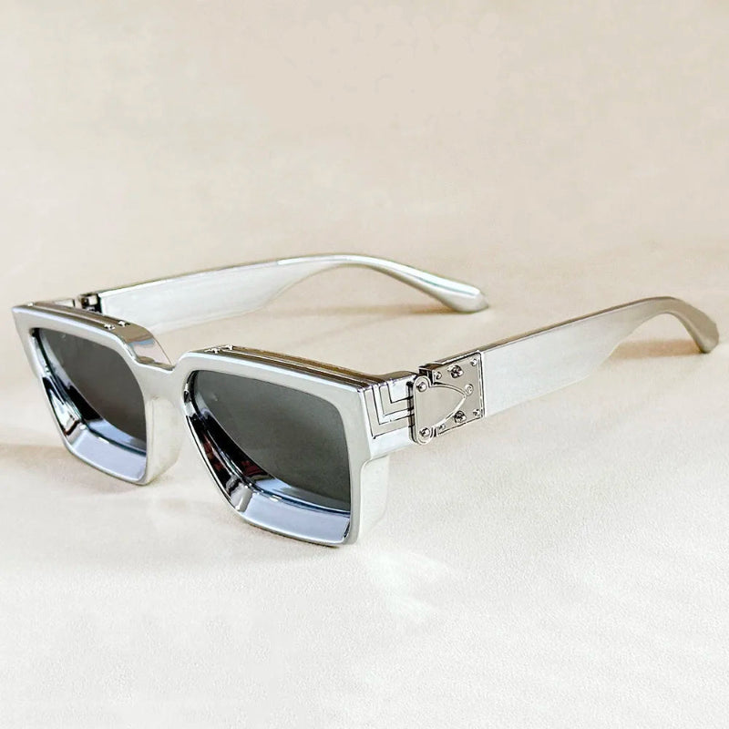 Monza Angular Retro Sunglasses