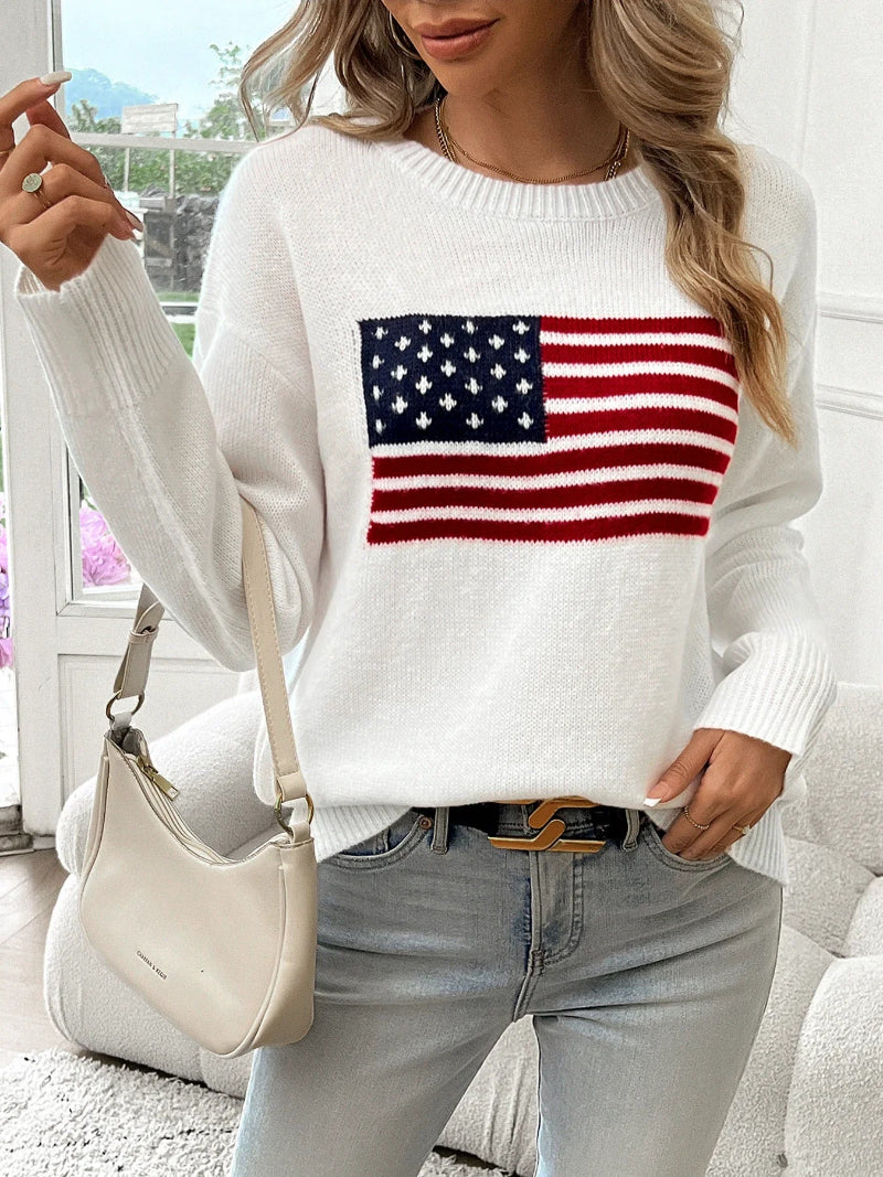 Ellis American Flag Sweater