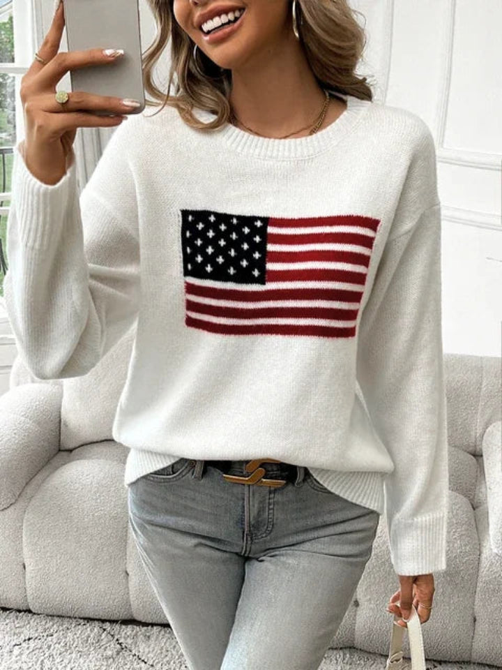 Ellis American Flag Sweater