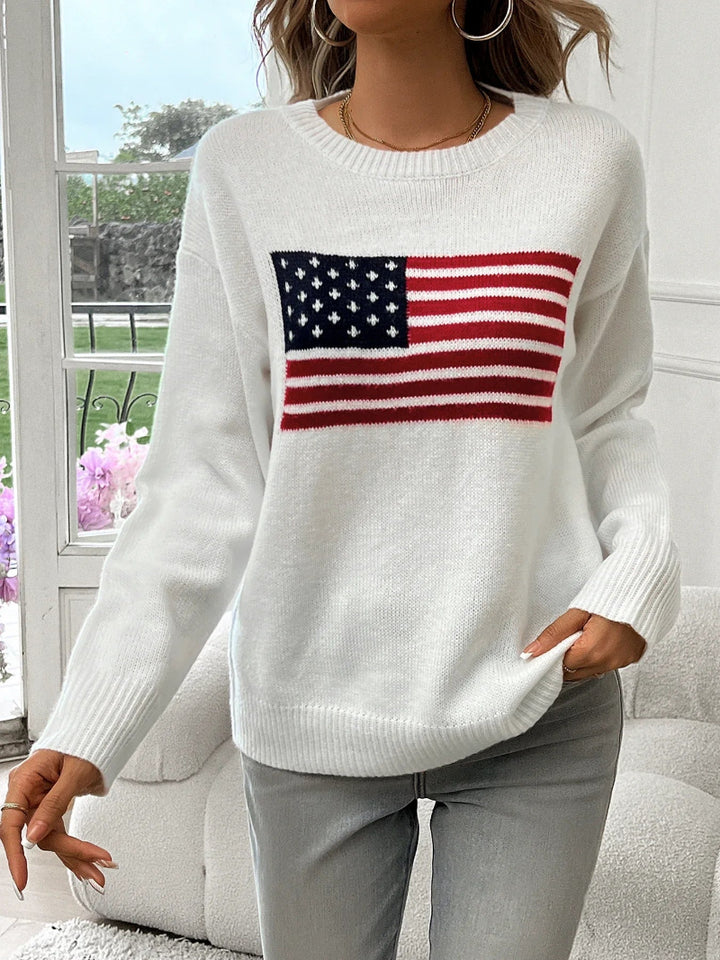 Ellis American Flag Sweater