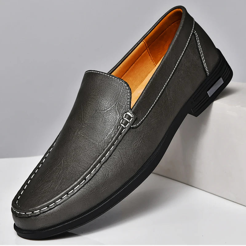 Weston Embossed Leather Loafers