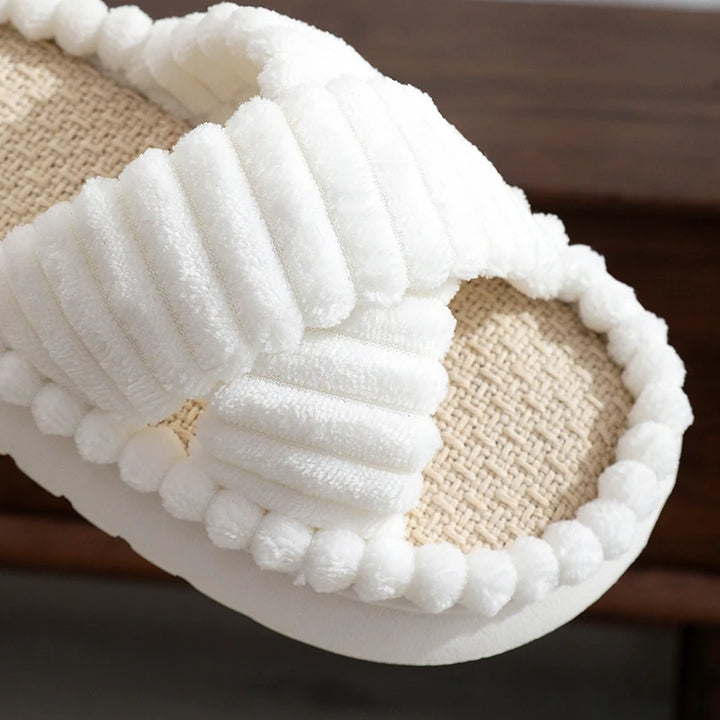 Lush Mellowz Linen Slippers