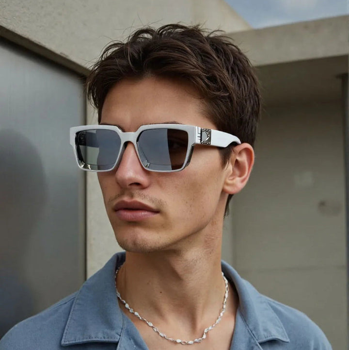 Monza Angular Retro Sunglasses