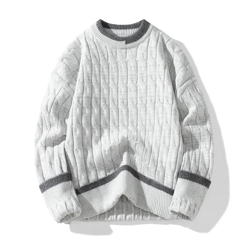 Cascade Cable Knit Sweater Pullover