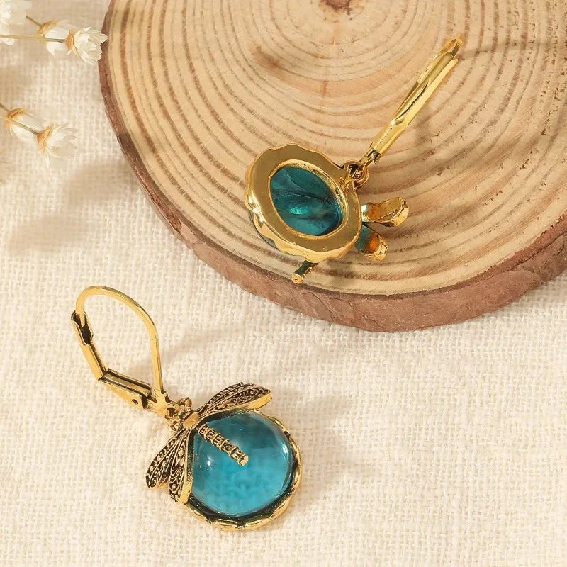 Dragonfly Antique Earrings