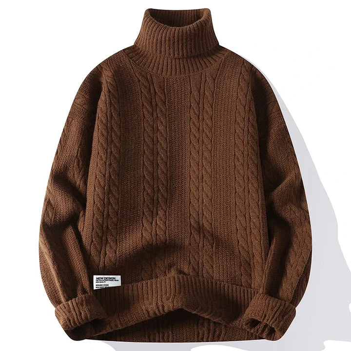 Julien Nord Cable Knit Turtleneck