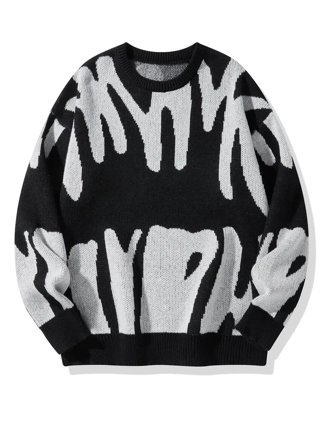 Zarel Abstract Knit Sweater
