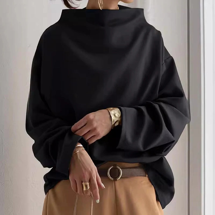 Hayden Oversized High-Collar Hoodie