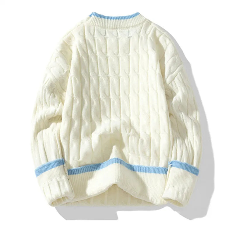 Cascade Cable Knit Sweater Pullover