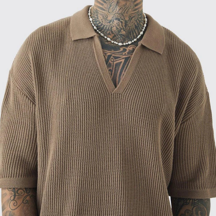 Calloway Waffle Weave Polo Shirt