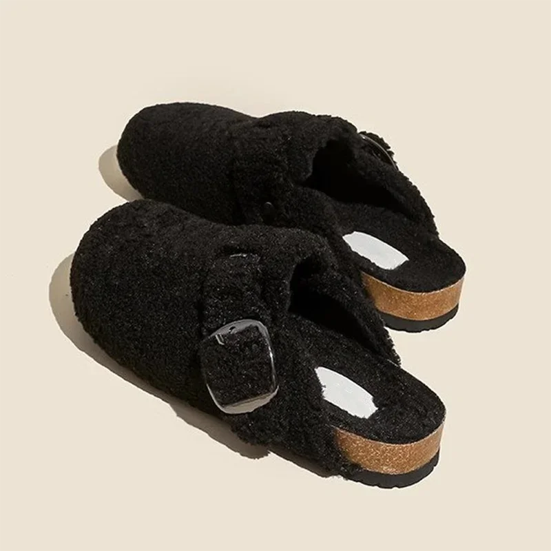 Alpine Wool Fuzy Mules