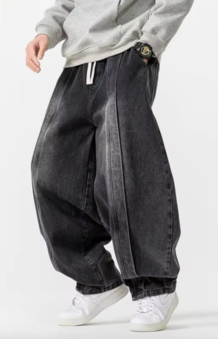 Renzo Wide-Leg Denim Pants