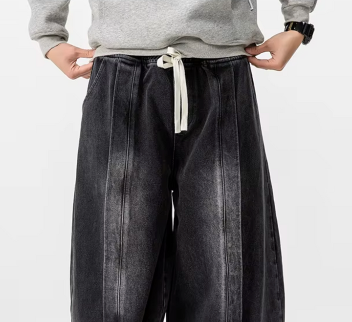 Renzo Wide-Leg Denim Pants