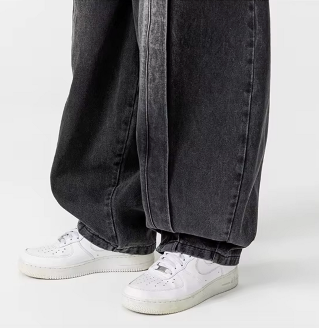 Renzo Wide-Leg Denim Pants
