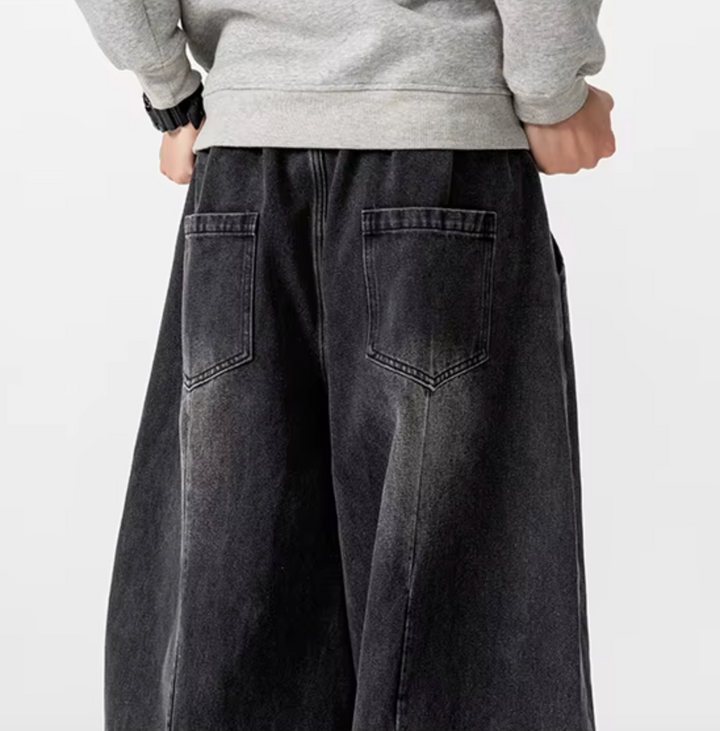 Renzo Wide-Leg Denim Pants
