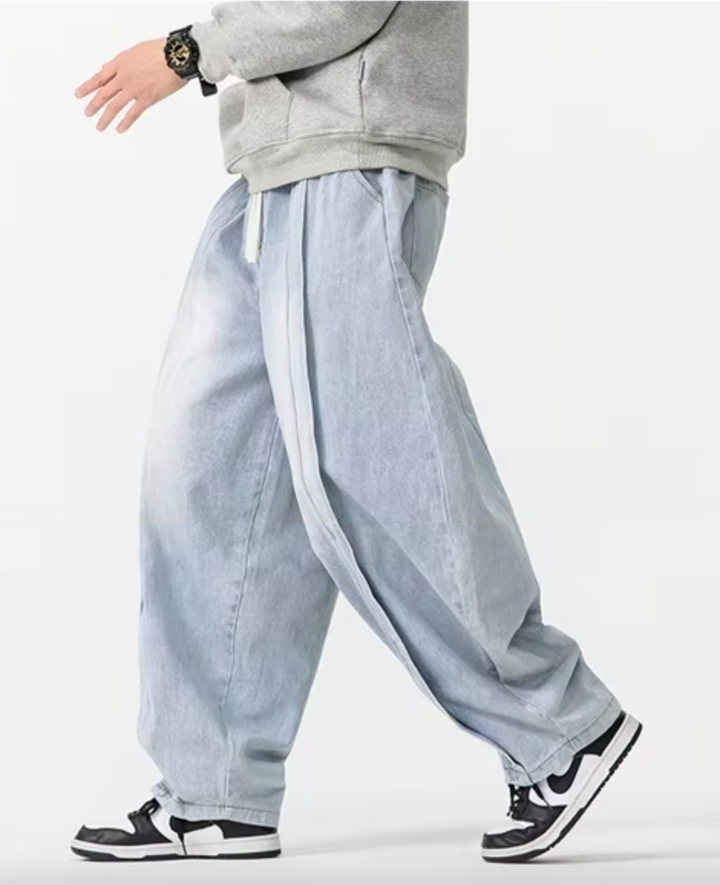 Renzo Wide-Leg Denim Pants