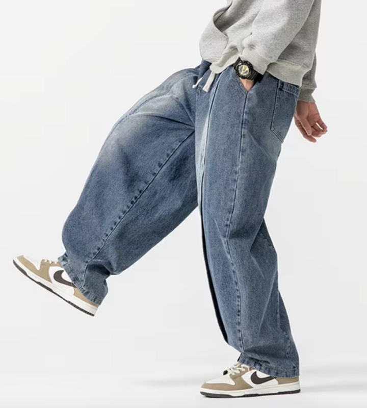 Renzo Wide-Leg Denim Pants