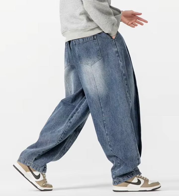 Renzo Wide-Leg Denim Pants