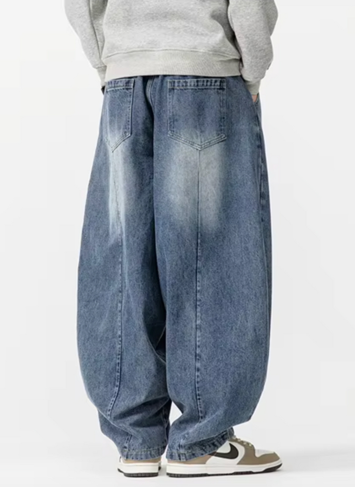 Renzo Wide-Leg Denim Pants