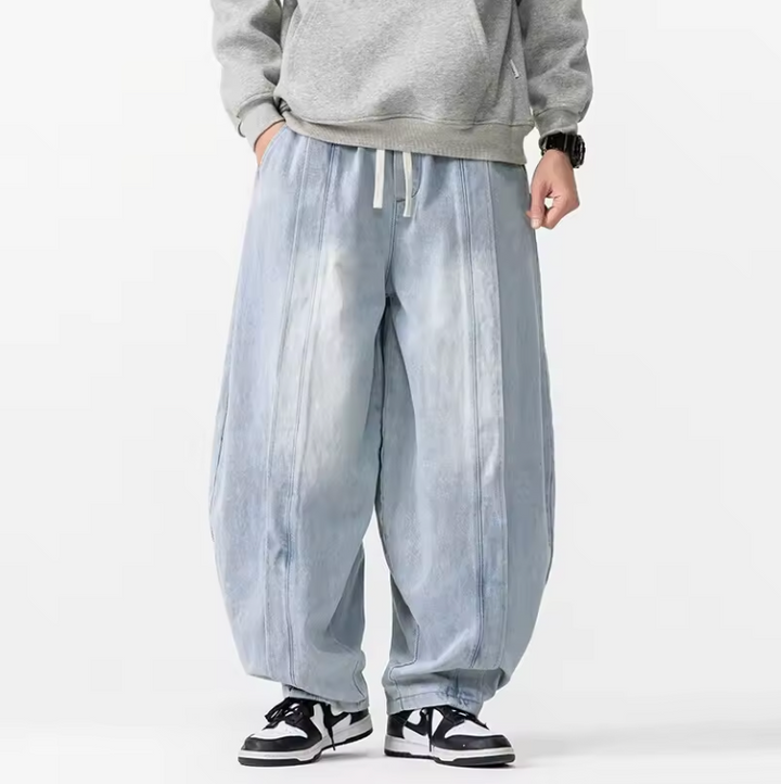 Renzo Wide-Leg Denim Pants