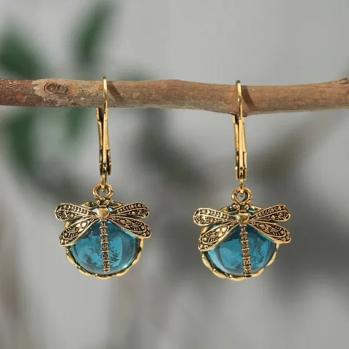 Dragonfly Antique Earrings