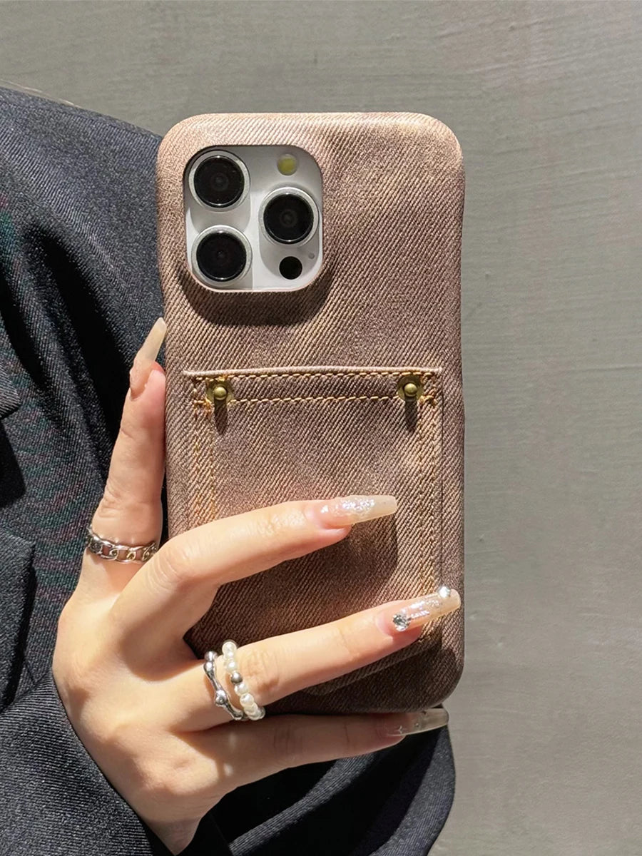 Indigo Denim iPhone Case