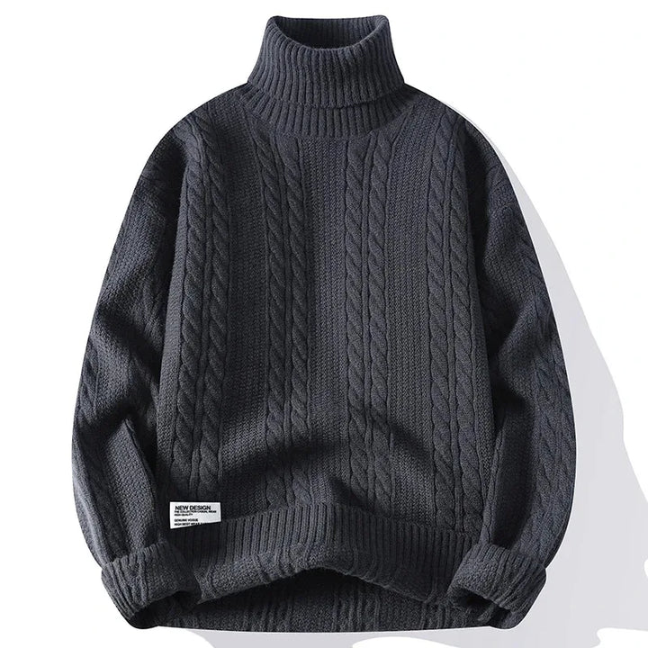 Julien Nord Cable Knit Turtleneck
