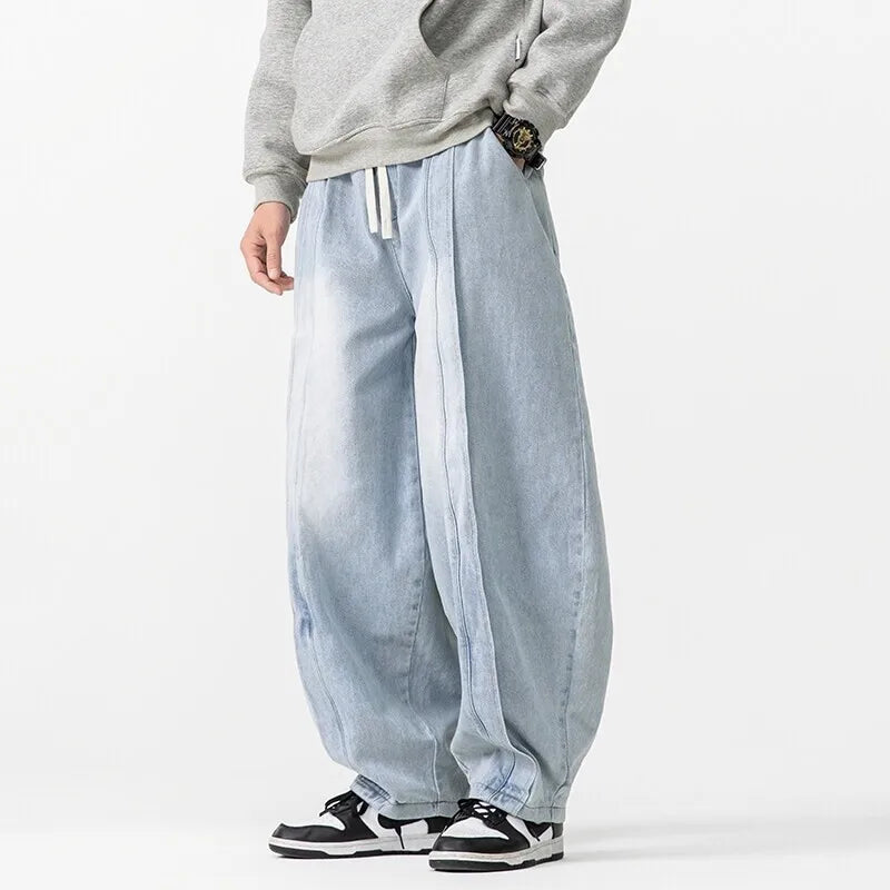 Renzo Wide-Leg Denim Pants