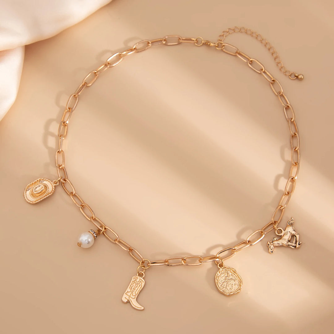 Golden Prairie Charms Choker