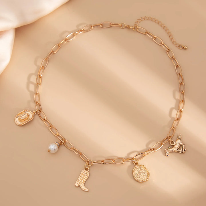 Golden Prairie Charms Choker